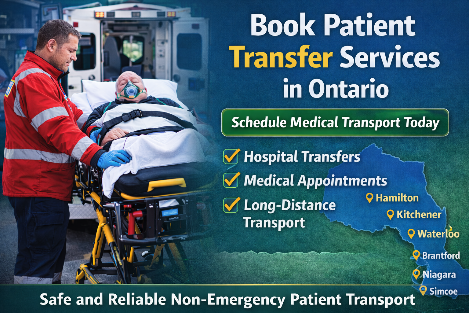 Book Patient Transfer in Ontario | Ontime Patient Transfer
