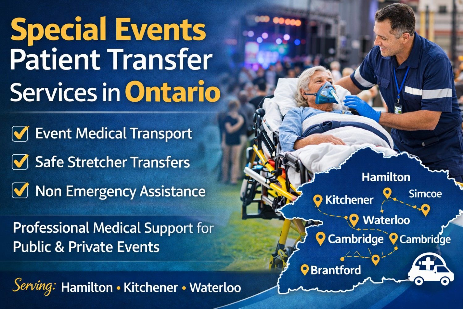 Non Emergency Patient Transfer for Special Events | Ontario